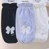 Widened Down Jacket Sleeve Covers for Women: Autumn/Winter Anti-Stain Arm Sleeves, Ideal for Office and Student Use.