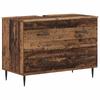 2 Piece Bathroom Cabinet Set HAARLEM Reclaimed Wood Look Engineered Wood