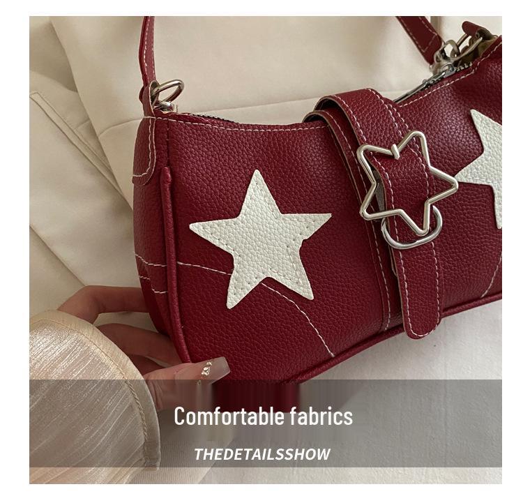 Trendy Star Design Women's Underarm Shoulder Bag - Fashionable and Versatile for Commuters