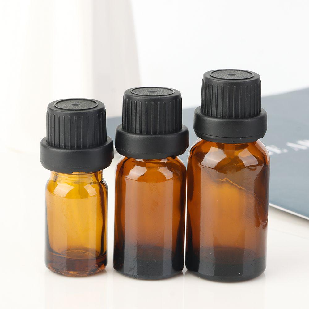 Refillable Vials Amber Glass Bottles For Essential Oils Perfume Aromatherapy Eye Dropper Bottle