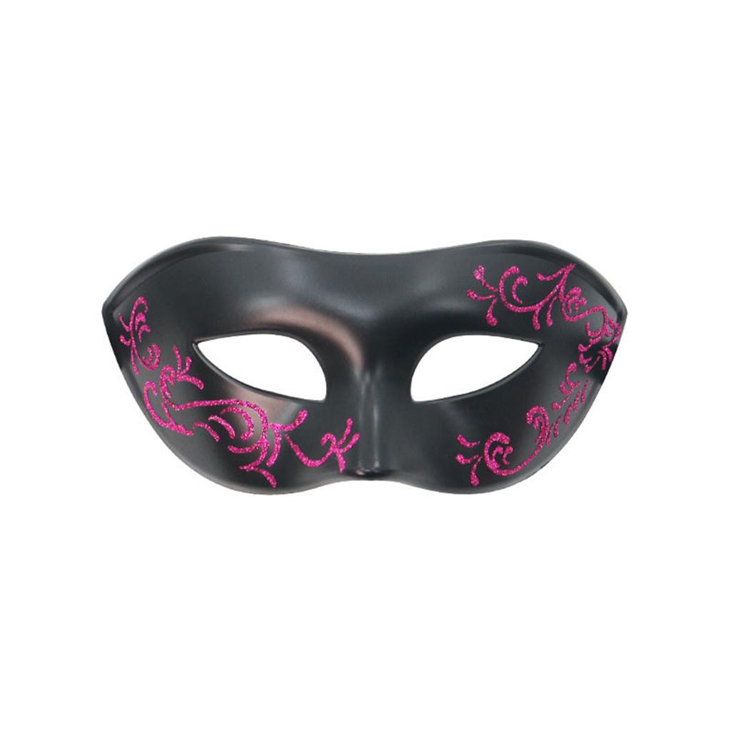 Painted Half Face Masquerade, for Halloween, Costume Parties and Couples