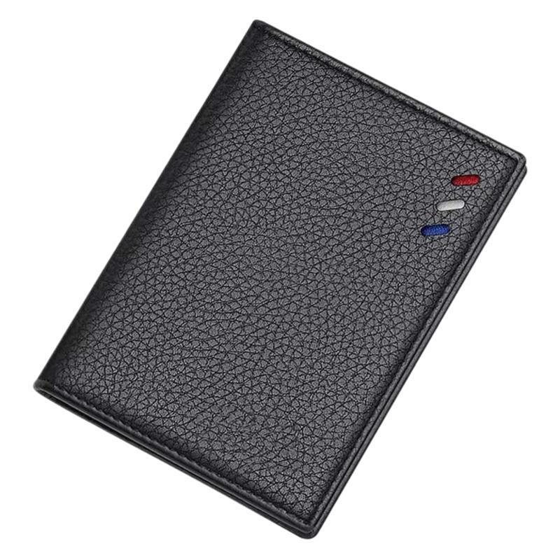 Genuine Leather Mini Card Holder Fashionable and Ultrathin Men's Card Bag, Personalized and Trendy Card Clip