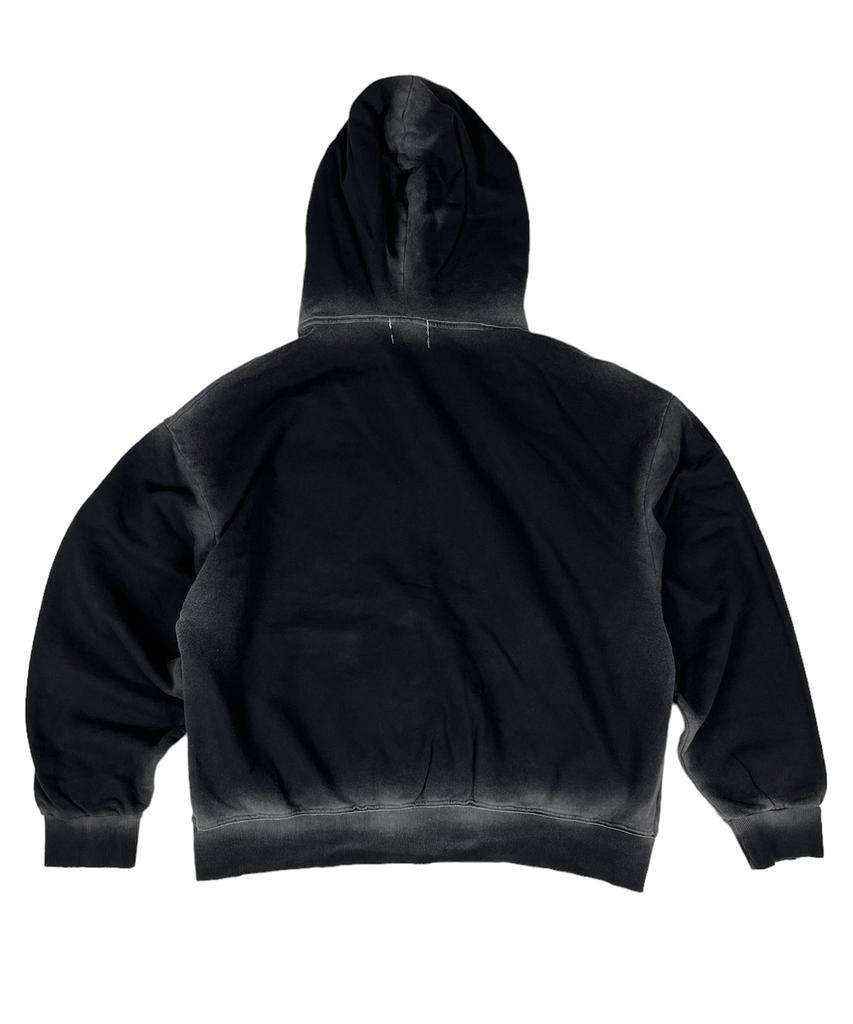 Sk8Er Rock Hölle Himmel Kreuz Vintage Sweat Kapuze Reißverschluss ((Schwarz))