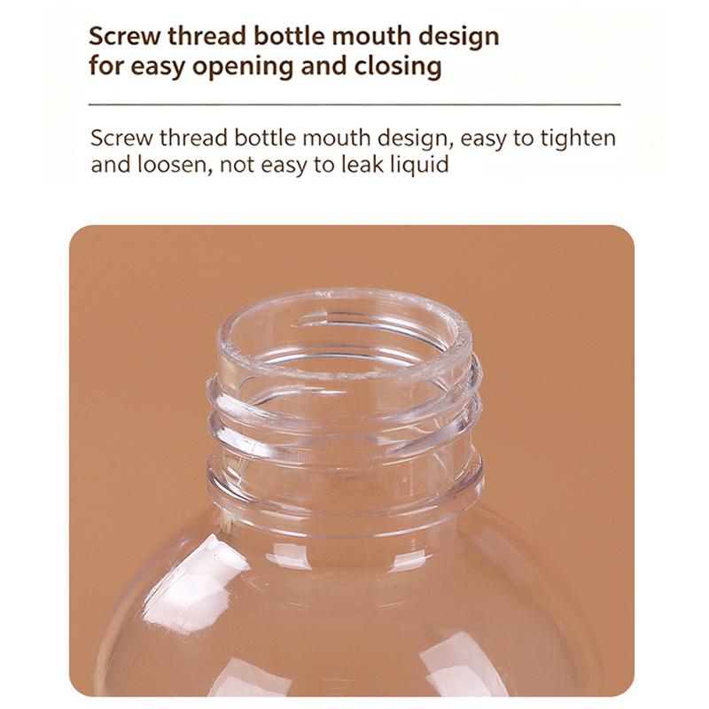 5Ml-500Ml Plastic Bottle Aluminum Cap Transparent Empty Bottle Lotion Sample Cosmetic Dispensing Bottles For Travel