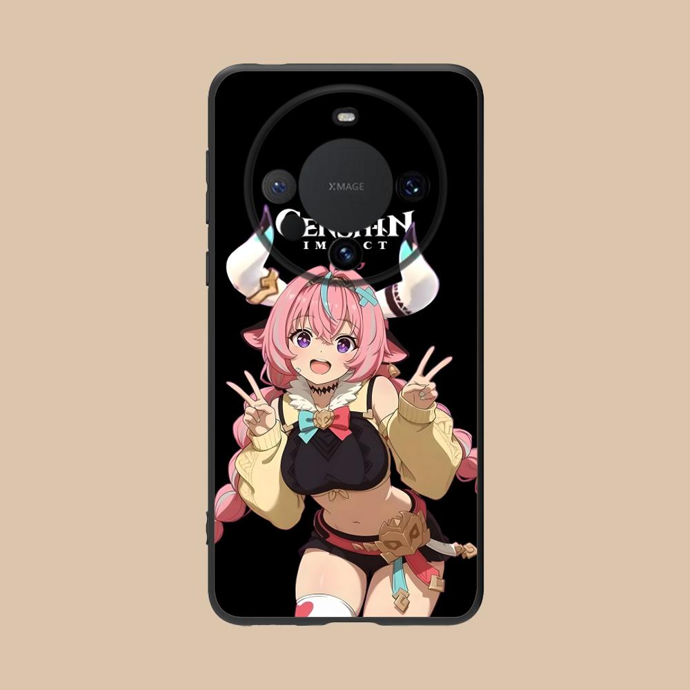 Game GI Varesa Matte TPU Mobile Phone Case for Huawei Mate 60 50 40 30 20 10 Pro Plus Lite E 5G Colorful Printing Cover