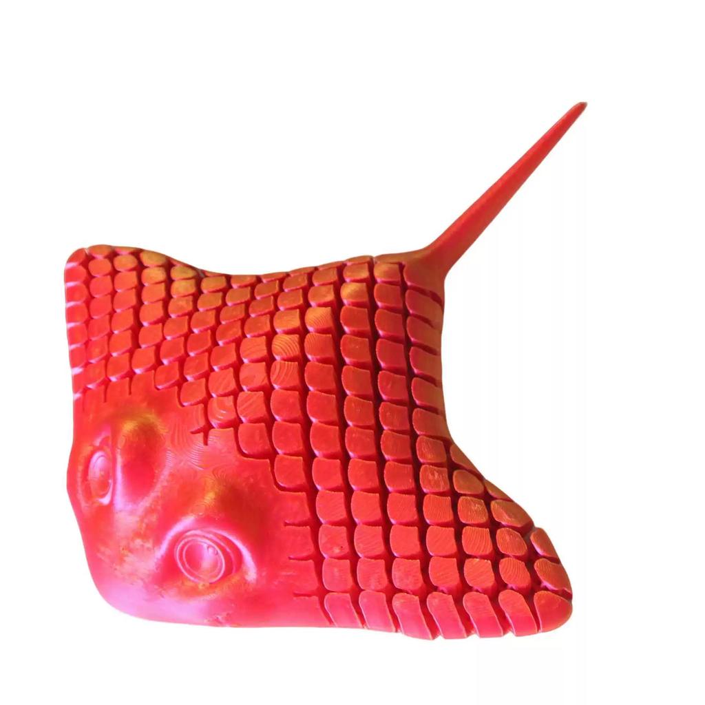 3D Printed Aquatic Animal -Bionic Manta Ray Stingray Toy Relief Desktop Decoration Flexible Sea Creature Toy,Gifts for Everyone