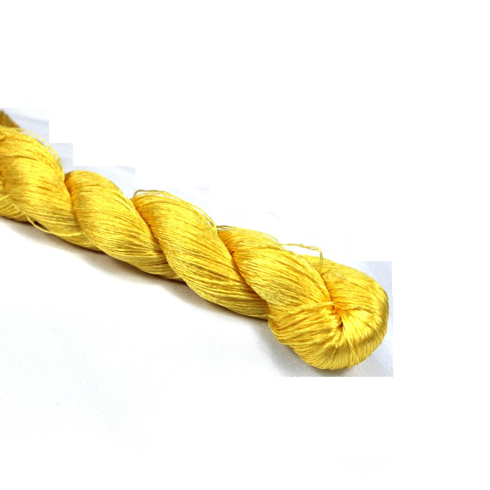100% Silk Thread  Hand Embroidery Embroider Cross Stitch 1pcs 400m Silk Embroidery Thread   Yellow Series 10 Pure Colors