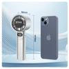 120 Gears Handheld Fan Desktop Small Fan Portable USB Charging Turbo Fan High-speed Mini Fan Data Disply Air Conditioner Fans