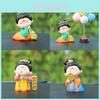 Traditional Car Decor Set With Resin Fortune Ladies For Elegant Interior Enhancement