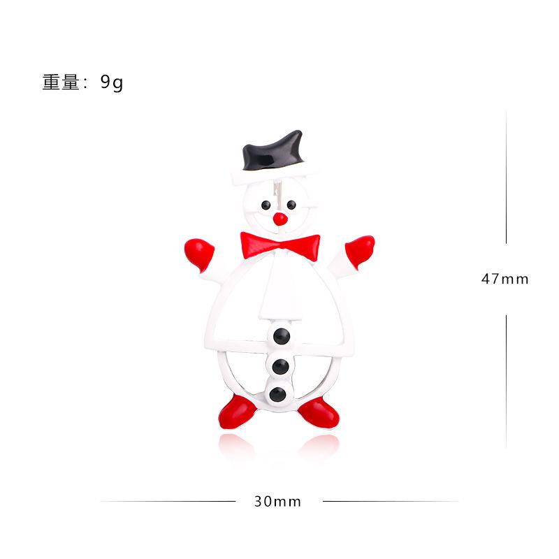 Brooch Christmas Brooch Deer Snowman Christmas Tree Corsage Alloy Diamond Versatile Clothing Accessories