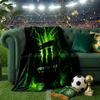 Coperta Throw Monster Drink Coperte in Flanella Peluche per Divano Letto Regali per Uomini Donne Coperta da Viaggio Picnic Regali per Fan di Natale