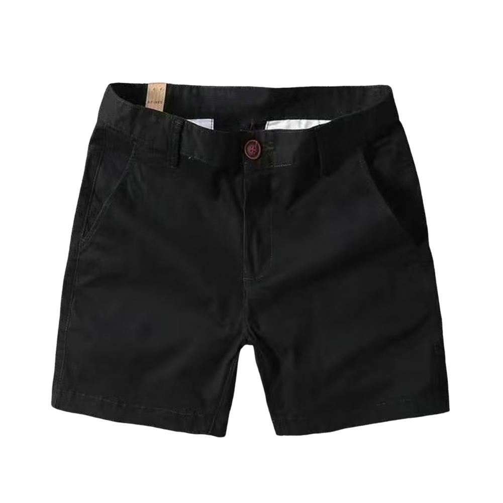 Pánské letní plážové šortky Elastické v pase Ležérní šortky Jednobarevné Kapsy Design Cargo šortky Streetwear