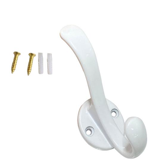 

Coat Hook Corrosion-Resistant Wall Hooks Space Saving Upper And Lower Hooks for Bathroom Kitchen Bedroom E