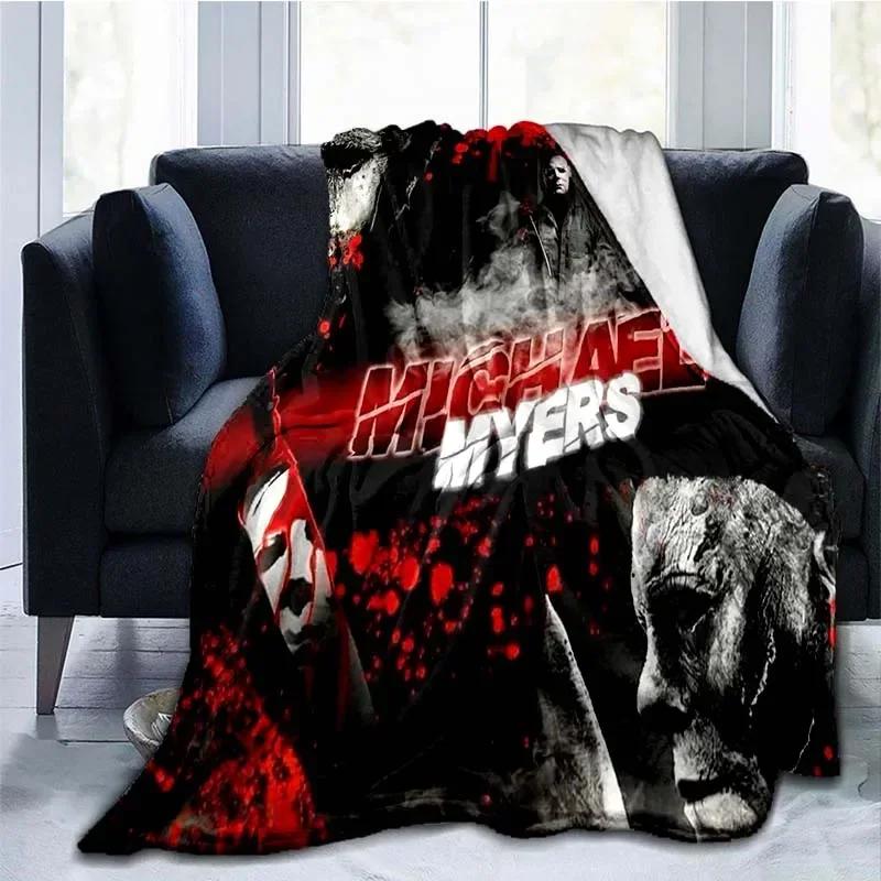 Michael Myers Blanket Super Soft Plush Flannel Blanket Living Room Bedroom Sofa  Blankets for Beds Blanket Personalized Gift