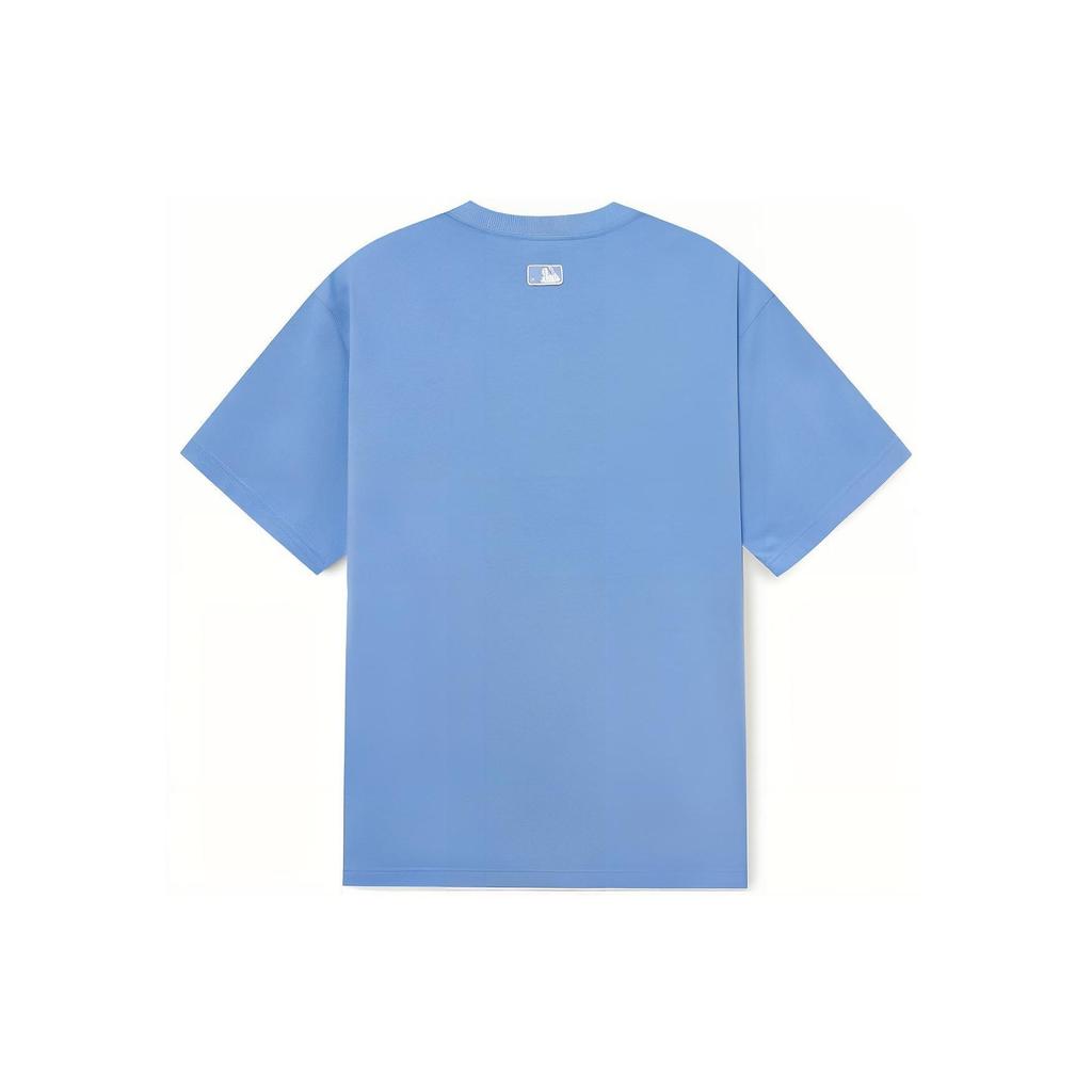 MLB Los Angeles Dodgers Letter Print Crew Neck Short Sleeve T-Shirt Unisex Tops Light-Blue 3ATSV0633-07CBL