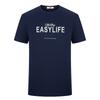 Goldlion Men's Summer Stretch Casual Printed T-shirt with Silk Blend