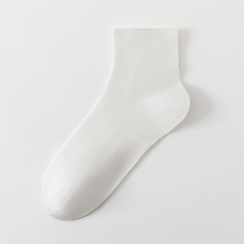 Female Spring and Summer Thin Pure Color Boneless Mesh Breathable Ice Silk Socks