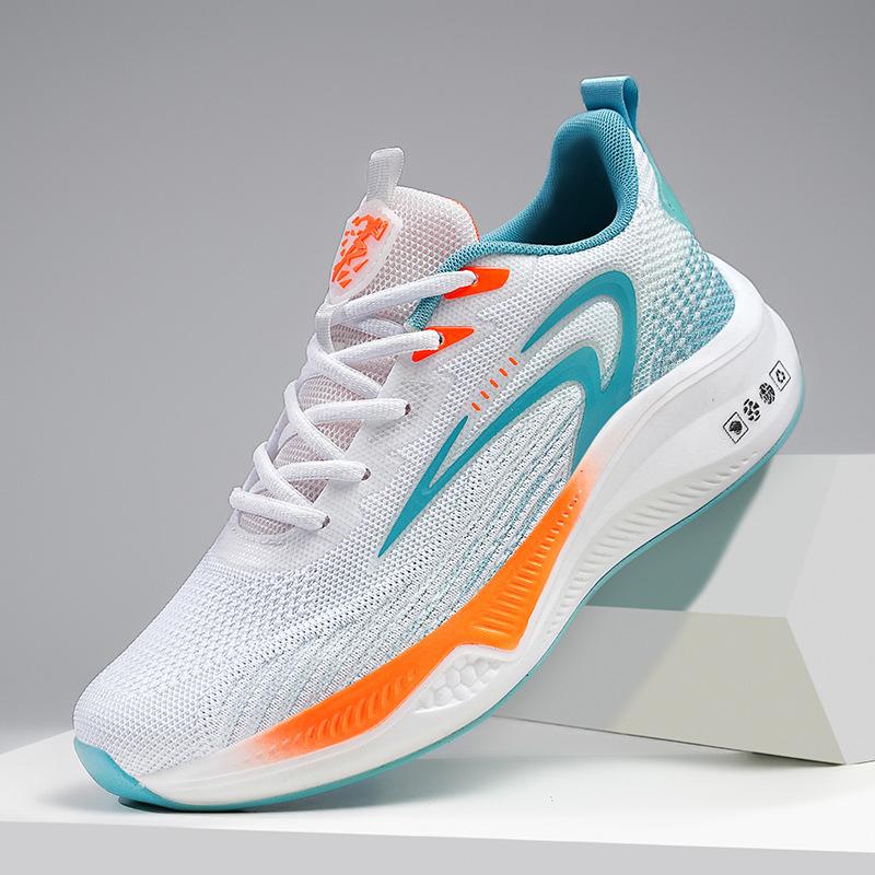 Large Size Carbon Plate Sports Casual Shoes Men's Running Shoes Mesh Shoes Summer Breathable Professional Shock Absorption
