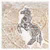 90cm High Luxury Brand Twill Silk Scarf Women Jump Horse Chains Print Curled Square Scarves Echarpes Foulards Femme Wrap Bandana