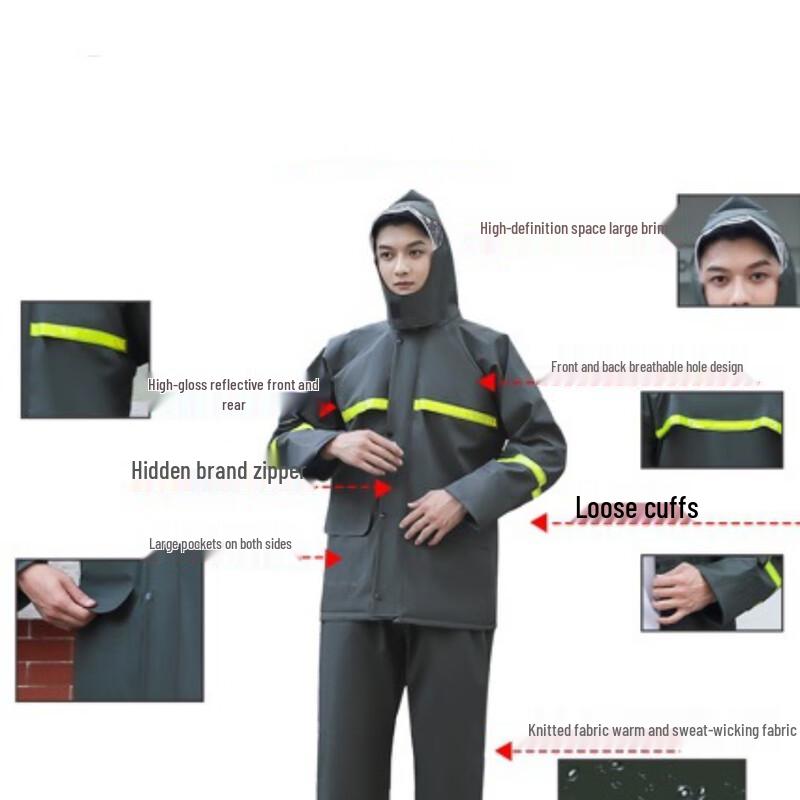 Adult Outdoor Knitted Rain Suit Set