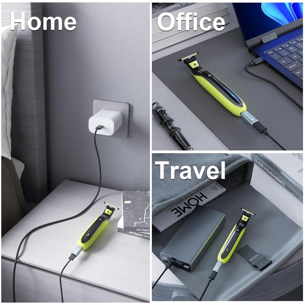 5V Type-C Shaver Adapter Charger Converter for Philips OneBlade QP2724 QP2834 QP1424 QP1924 QP4631 Beard Trimmer