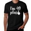 I Am 49 Plus Middle Finger Funny Women Birthday Party Long Sleeve TShirt Casual Daily Outfit TShirt