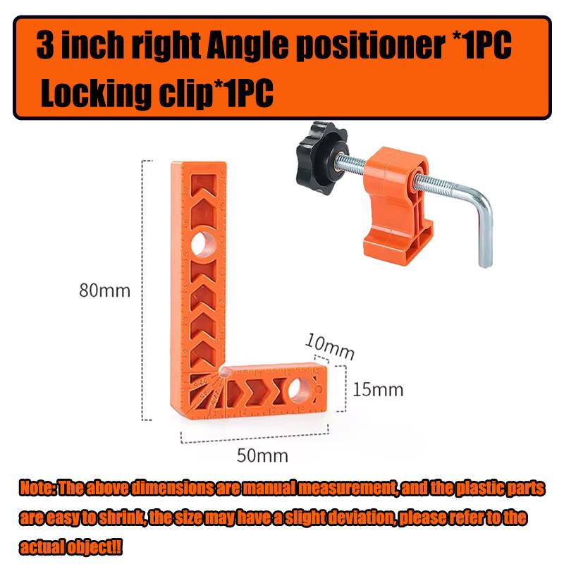 90 Degree Right Angle Locator 3/4 Inch Right Angle Clamps L-shaped Right Angle Ruler Professional Positioning Square Clamping