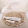 Vintage Blank Paper Umbrella DIY Chinese Umbrella Wood Drawing Umbrella  Wedding Party Favors