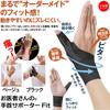 Alphax Wrist Support, Thumb Support, Thin, Fixed, Made in Japan, Doctor's Wrist Support, Fit, Black, Right Hand, Size L