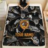 Custom Name Hull City2 Flannel Blanket, High quality Comfortable for All Seasons, Home Decor, Warmth and Comfort