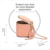 Small PU Leather Cosmetic Bag Square Shape Mini Size Coin Purse Waterproof Portable Design Clutch Bag Key Storage