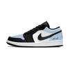 Jordan Air Jordan 1 Carolina Starry Blue Low Top Vintage Basketball Shoes Men's Blue White 553558-081(Team855-)