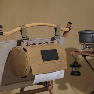 Black Outdoor Camping Toilet Paper Holder Waterproof Hanging Kitchen Roll Storage Bag