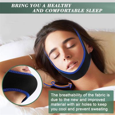 Anti-Snoring Chin Strap Snoring Adjustable Sleep Stopper Jaw Strap Effective Chinstrap for Men