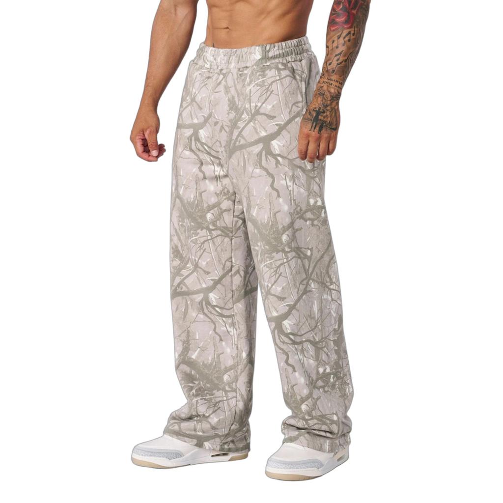 Men's Camouflage Loose Wide Leg Sweatpants Men's Casual Fashion Sweatpants