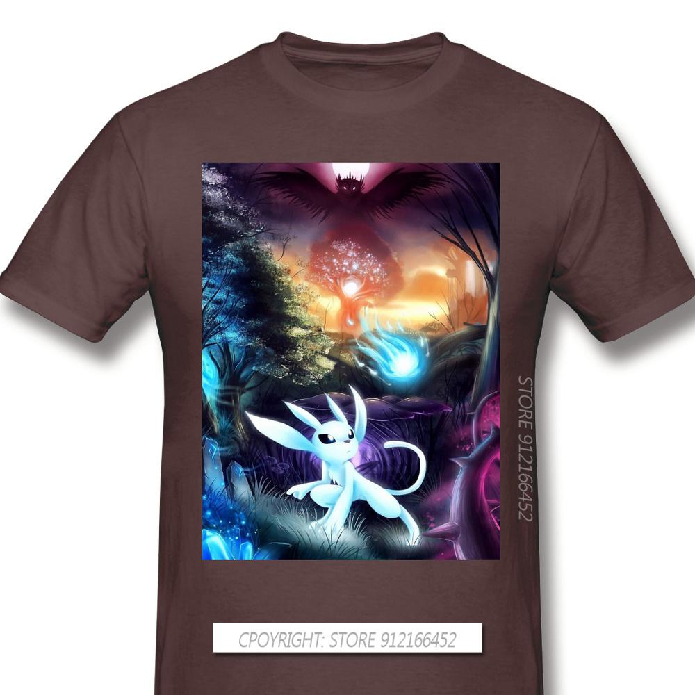 Wisps Chiffon Print 100 Cotton Funny T Shirts Ori And The Blind Forest Naru Gumo Kuro Game Unisex Fashion Streetwear