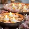 24/36pc Flameless Floating Candles Waterproof LED Tea Lights Battery Operated Flickering Candle for Wedding Birthday Party Decor