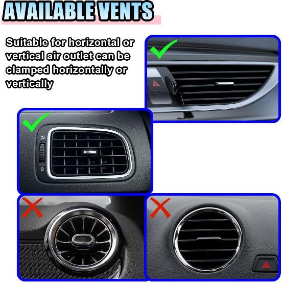 3PCS Bling Diamond Flower Car Air Vent Clips, Cute Crystal Rhinestone Interior Clip-On Air Conditioning Outlet Decoration, Car Vent Clip Charm for