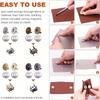 10 Sets Magnetic Snap 18mm Fastener Buckle Wallet Magnet Buckles Set, For Sewing, Crafts, Purses, Bags, Clothes