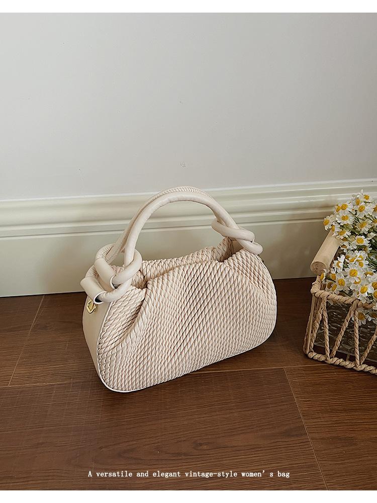 Handmade Woven Bag, Bucket Bag, Crossbody Bag for The Armpit, Commuter Shoulder Bag, Large Capacity Crossbody Bag