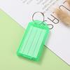 20Pcs Plastic Key Tags with Label Lightweight Writeable Removable Key Ring Tag Lightweight Colorful Key Organization Label