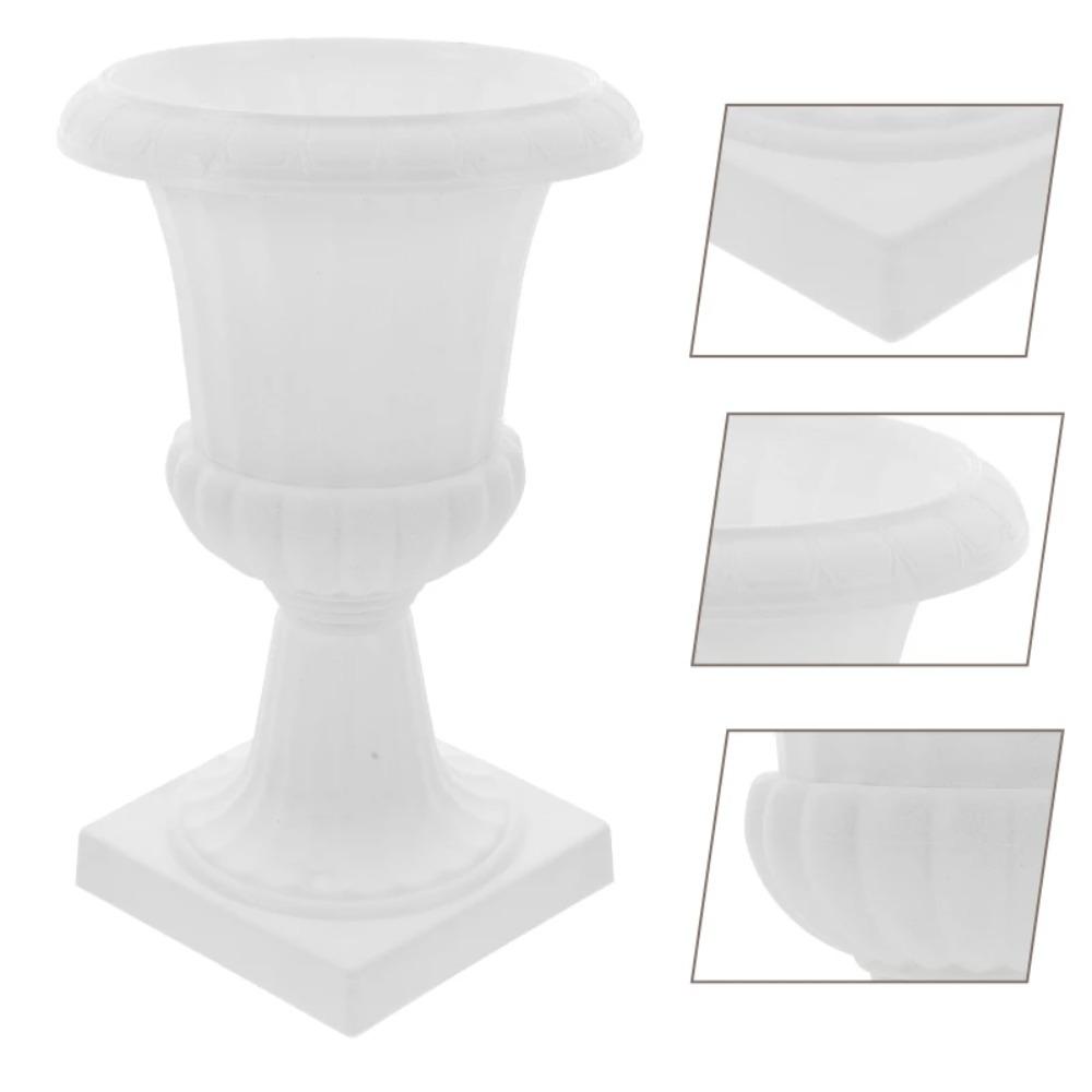 White Porch Planter Retro Succulent Plant Flower Container Outdoor Indoor Decor