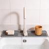 Kitchen Sink Sink with Slope Self-Draining Splash Guard Faucet Mat Silicone Fast Drying Faucet Mat