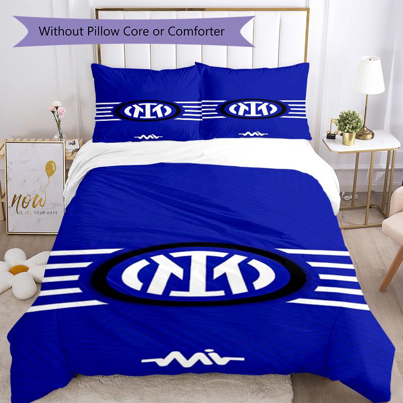 Inter Milan Bedding Set Breathable Duvet Cover With Pillowcases Home Decoration Birthday Gift