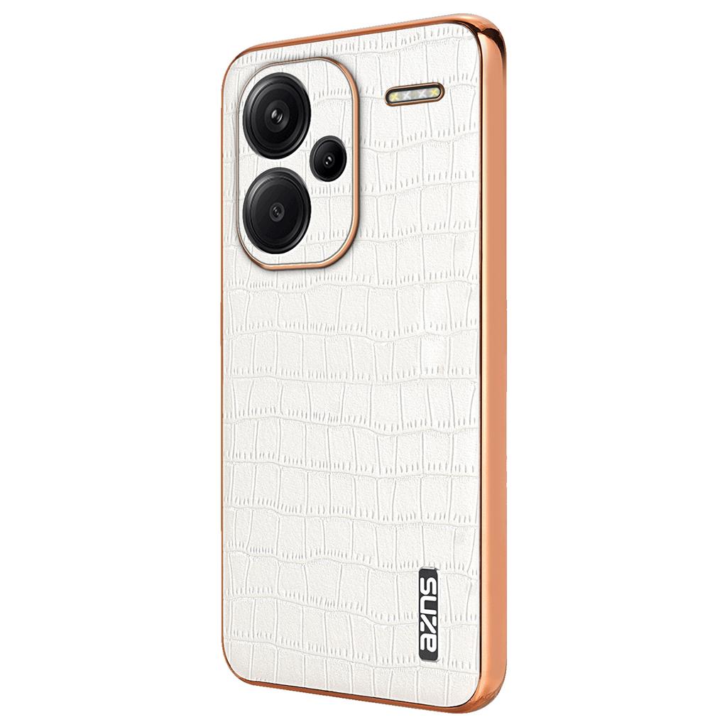 For Xiaomi Redmi Note 13 Pro+ 5G Electroplating Case Textured PU+TPU Phone Cover
