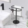 Towel Stand S Shaped Bath Towel Rack with Nonslip Base Countertop Jewelry Towel Holder for Bathroom & Kitchen Use