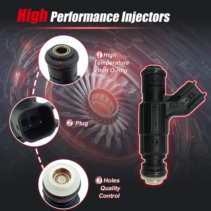 4 Stück neue Einspritzdüsen für Mini Cooper 1.6L 2002–2008 852-12244 0280155991