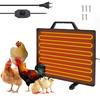Thermostatic Chicken Coop Heater 160W Poultry Heating Panel 0-99 Celsius    Temperature Winter Farm Radiant Heating Board Stainless Steel Hea