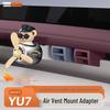 Xiaomi YU7/SU7 Air Vent Clip Car Mount Adapter with Aroma Card Buckle for Interior Modification.