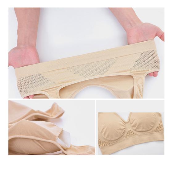 Plus Size Women Shockproof Breathable Wireless Push-up Vest Bra Sport Underwear